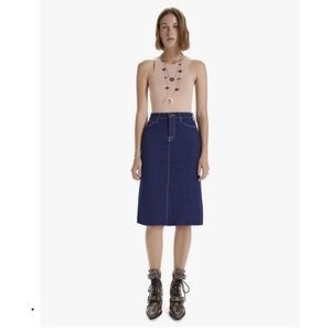 Mother The Country Swooner Straight Denim
Pencil Skirt in Oh La La Size 24 B2088